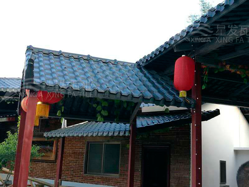 園林建筑搭建樹(shù)脂瓦涼亭，將景觀(guān)與藝術(shù)融合，別具一格！